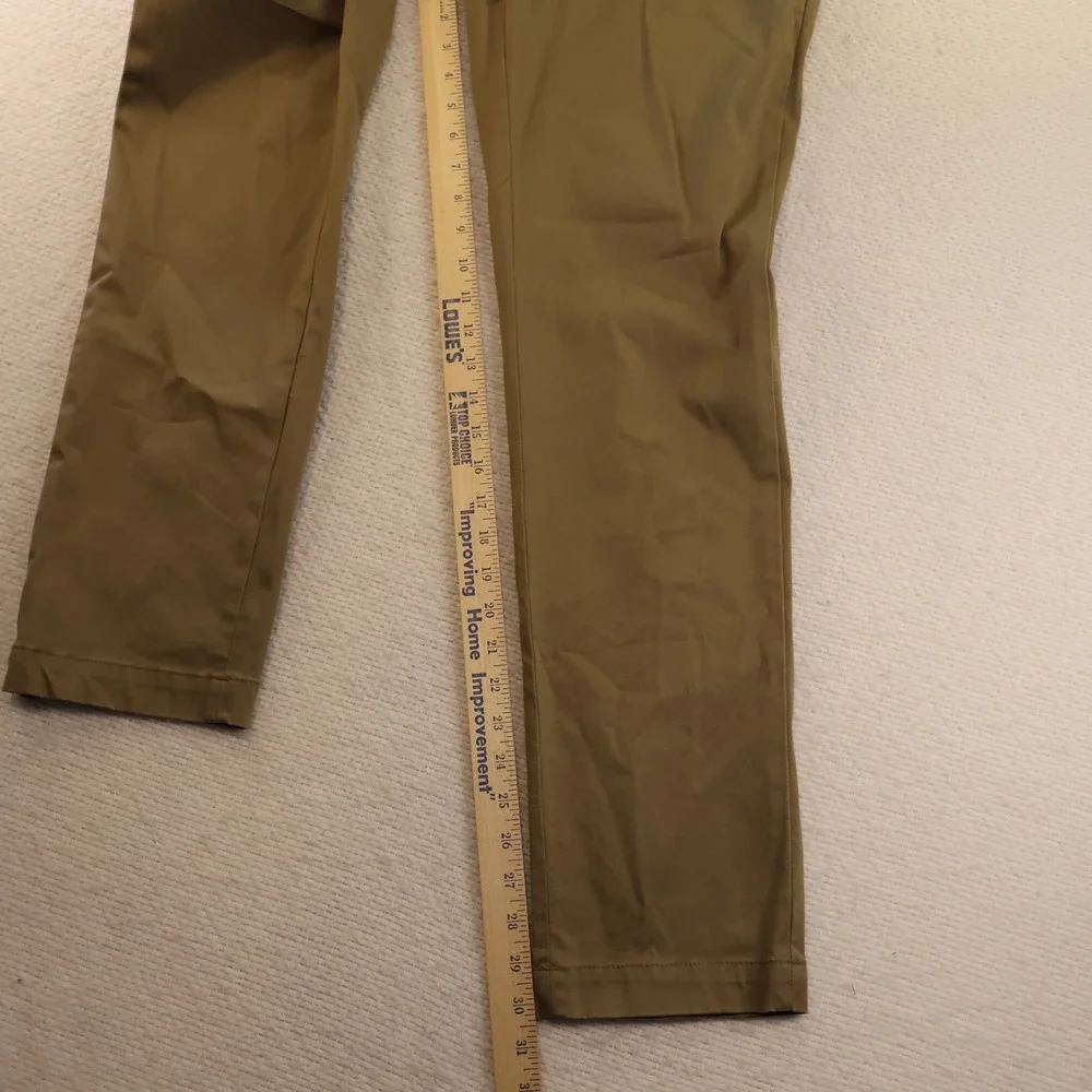 Banana Republic Mens 30x32 Aiden Slim Fit Chinos Olive Green S/795219-00